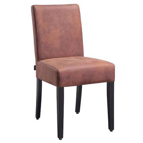 Stoel | MABEL | Microvezel/Hout | Cognac | Wengé Poten |, Zakelijke goederen, Horeca | Keukenapparatuur, Nieuw in verpakking, Verzenden