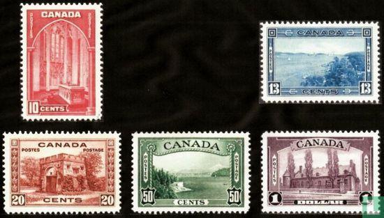 Canada - Diverse gezichten - 1938, Postzegels en Munten, Postzegels | Amerika, Postfris, Verzenden