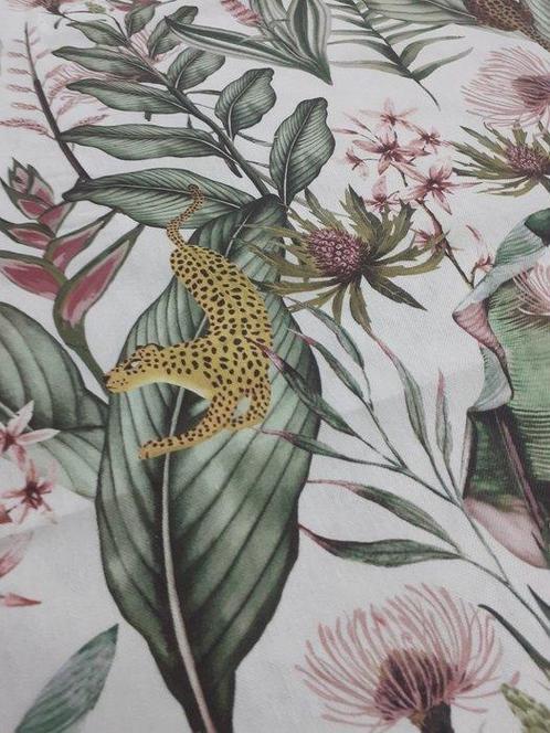 Meubelstof - 2.8 m - 1 m - Panama animalier digitaal, Antiek en Kunst, Antiek | Tapijten, Tafelkleden en Textiel