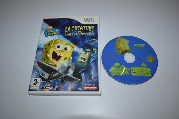 Bob Leponge la créature du crabe croustillant (Wii Fra CB), Games en Spelcomputers, Games | Nintendo Wii