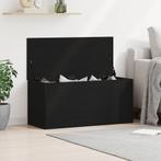 vidaXL Opbergdoos met Deksel Zwart Eiken 100x42x46 cm, Verzenden, Nieuw