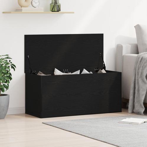 vidaXL Opbergdoos met Deksel Zwart Eiken 100x42x46 cm, Huis en Inrichting, Kasten | Overige, Nieuw, Verzenden