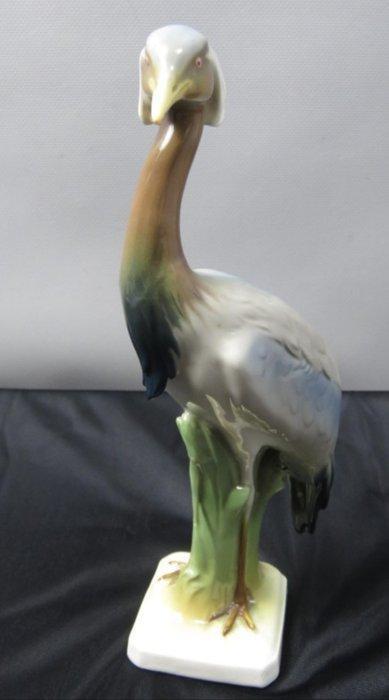 nymphenburg - Figure - Porseleinen reiger nymphenburg -, Antiek en Kunst, Antiek | Glaswerk en Kristal