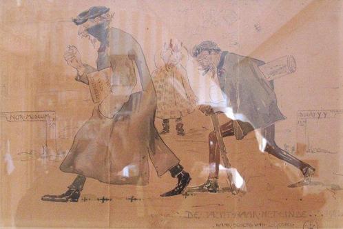 Willem van der Pluym (1879-1960) - Op weg naar het einde, Antiek en Kunst, Kunst | Schilderijen | Modern
