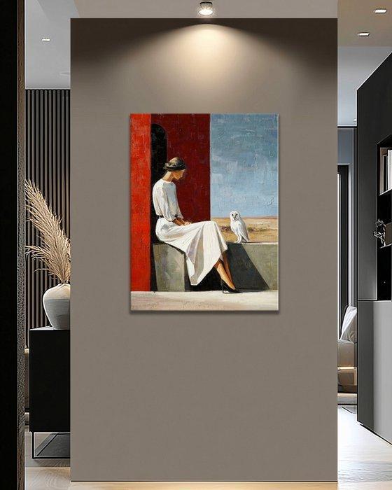 Pippo - Waiting for Dusk, Antiek en Kunst, Kunst | Schilderijen | Modern