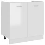 vidaXL Wastafelonderkast Lyon 80x46x81,5 cm bewerkt hout, Huis en Inrichting, Verzenden, Nieuw