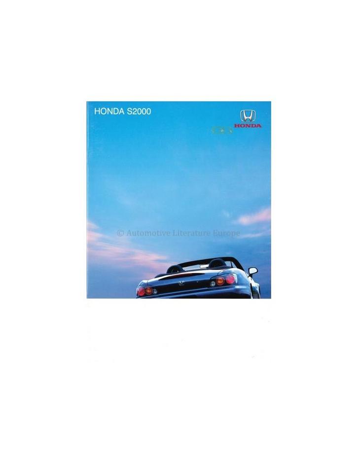 2004 HONDA S2000 BROCHURE ENGELS, Boeken, Auto's | Folders en Tijdschriften, Ophalen of Verzenden