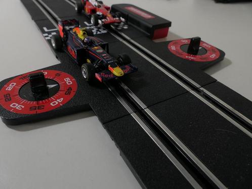 Schaal 1:43 Carrera GO!!! Max Verstappen tegen Sebastian..., Kinderen en Baby's, Speelgoed | Racebanen, Gebruikt, Carrera, Ophalen of Verzenden