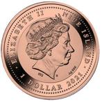 Niue. 1 Dollar 2021 17.5g $1 NZD Niue Silver Amethyst