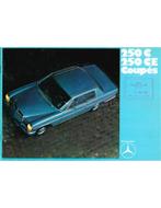 1970 MERCEDES BENZ E KLASSE COUPE BROCHURE DUITS