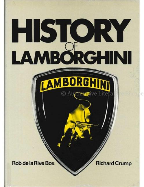 HISTORY OF LAMBORGHINI - ROB DE LA RIVE BOX / RICHARD CRUMP, Livres, Autos | Livres