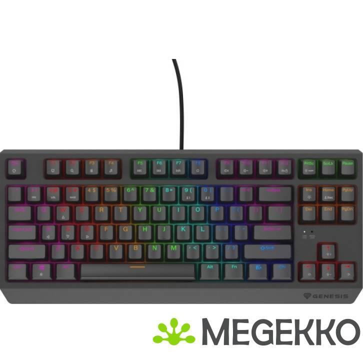 GENESIS NKG-2076 Thor 230 TKL Lite RGB toetsenbord Zwart, Computers en Software, Toetsenborden, Nieuw, Verzenden