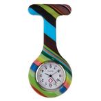 Fako - Verpleegstershorloge - Siliconen RVS Print -, Bijoux, Sacs & Beauté, Verzenden