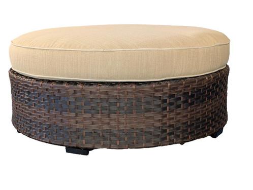bank pouf ottoman voor loungeset 112cm, Tuin en Terras, Tuinsets en Loungesets, Bijzettafel, Stoel, Nieuw, Wicker, Loungeset, 4 zitplaatsen