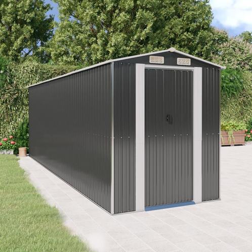 vidaXL Tuinschuur 192x606x223 cm gegalvaniseerd staal, Tuin en Terras, Tuinhuizen, Nieuw, Verzenden