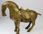 Beeld, Bijzonder beeld paard - 31 cm - Brons