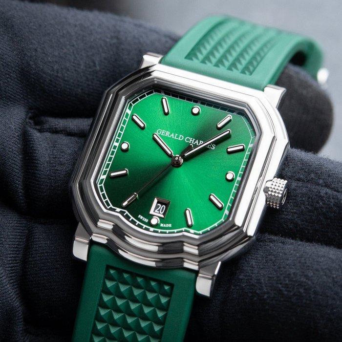Gerald Charles - Maestro 2.0 Ultra Thin Emerald Green 2025 -, Handtassen en Accessoires, Horloges | Heren