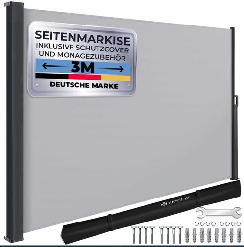 Zonnescherm - windscherm uittrekbaar - privacy- 2x3 meter -, Tuin en Terras, Zonneschermen, Verzenden