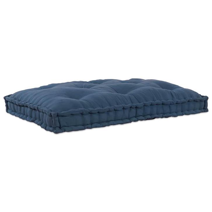 vidaXL Pallet Sofa Kussen Indigo Stof, Huis en Inrichting, Woonaccessoires | Kussens, Nieuw, Verzenden