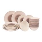 Service de table Obsedian - blanc et mauve - 18 pièces | 6, Maison & Meubles, Verzenden, Neuf
