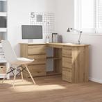 vidaXL Hoekbureau 145x100x76 cm bewerkt hout artisanaal, Verzenden, Nieuw