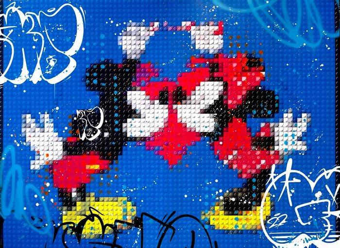 Moabit - Mickey & Minnie ,One Love X Lego Legacy XXL, Antiek en Kunst, Kunst | Schilderijen | Modern