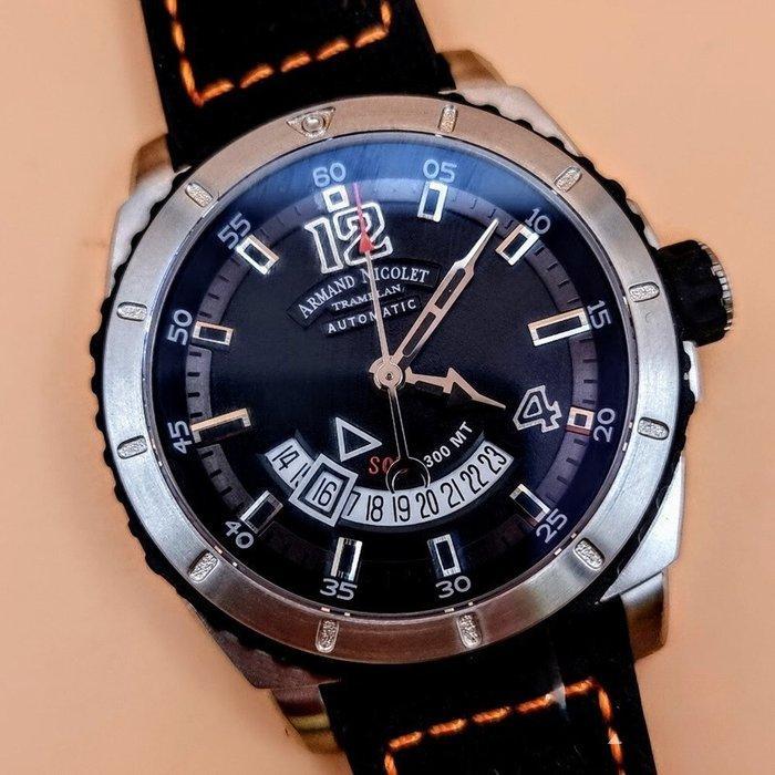 Armand Nicolet - S05-3 - A713BGN-GR-P0668NO8 - Heren - 2020+, Handtassen en Accessoires, Horloges | Heren