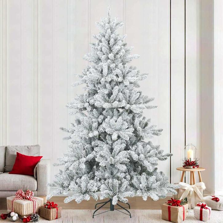 vidaXL Moderne Kunstmatige Gehingde Kerstboom met Sneeuw en, Diversen, Kerst, Nieuw, Verzenden
