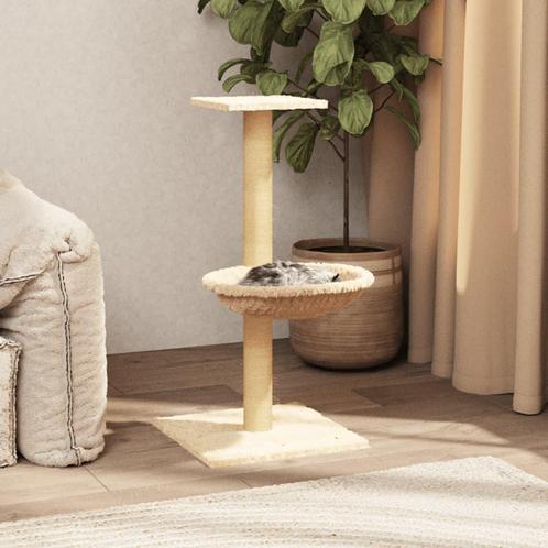 vidaXL Kattenmeubel met sisal krabpaal 74 cm crèmekleurig, Dieren en Toebehoren, Katten-accessoires, Nieuw, Verzenden