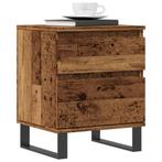 vidaXL Nachtkastjes 2 st 40x35x50 cm bewerkt hout oud, Huis en Inrichting, Slaapkamer | Nachtkastjes, Verzenden, Nieuw