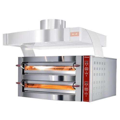 Elektrische oven, 2 kamers, 2x 4 pizzas Ø 350 mm -, Zakelijke goederen, Horeca | Keukenapparatuur, Nieuw in verpakking, Fornuis, Frituur en Grillen