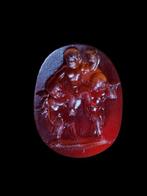 Oud-Romeins Stunning Intaglio Carnelian Stone (Eros) !!!!