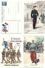 Frankrijk - Militair geïllustreerd - Ansichtkaarten (Groep, Gelopen