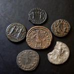 Romeinse Rijk Collection of 6 Coins 3rd - 4th century AD