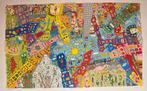 James Rizzi (1950-2011) - Uptown, Downtown, Eastside,, Antiek en Kunst, Kunst | Schilderijen | Modern