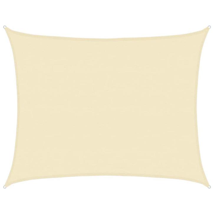 Zonnezeil 6x7m HDPE Creme | OP = OP | 68% Voordeel, Tuin en Terras, Schaduwdoeken, Nieuw, Verzenden