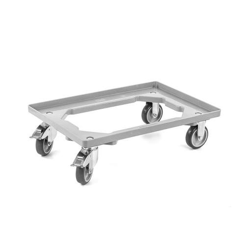 Dolly 60x40x15cm geluidsdempend grijs met 2 zwenkwielen en, Zakelijke goederen, Kantoor en Winkelinrichting | Magazijn, Stelling en Opslag