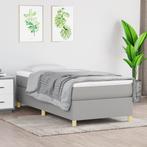 vidaXL Bedframe zonder matras 90x200 cm stof lichtgrijs, Huis en Inrichting, Verzenden, Nieuw