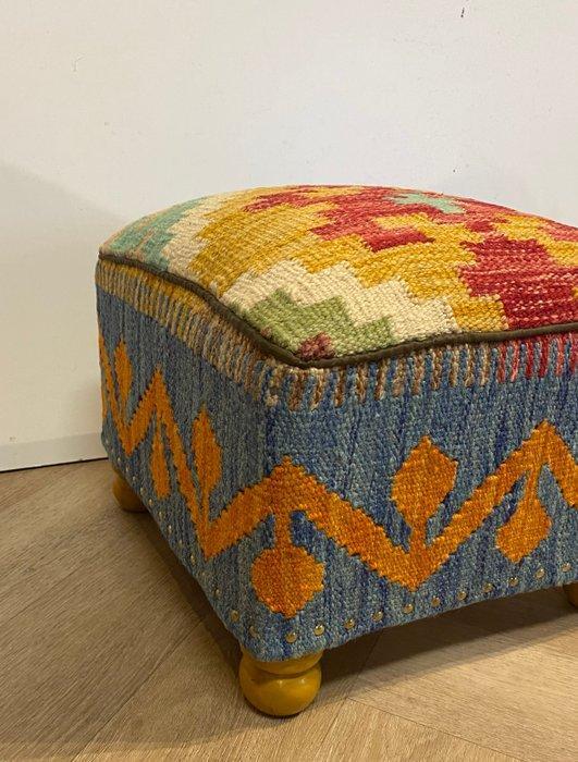 Poef - Wol, Hout, Antiek en Kunst, Curiosa en Brocante