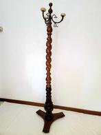 Kapstok - Hout, Vernikkeld messing, Onyx - kledinghaken, Antiek en Kunst