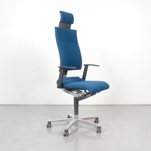 Wilkhahn 194/41 bureaustoel, blauw, 1D armleggers, Maison & Meubles, Chaises de bureau, Enlèvement ou Envoi