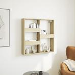 vidaXL Wandkast 80x15x80 cm bewerkt hout sonoma eikenkleurig, Huis en Inrichting, Kasten | Wandmeubels, Verzenden, Nieuw