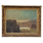 Britse school (XIX) - Tigre ante un paisaje onírico, Antiek en Kunst