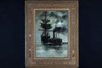 Arvid Johanson (1862-1923) - Maritieme Nocturne (NO RESERVE)