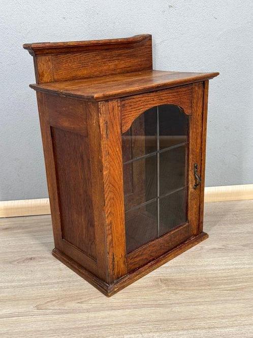 Kast - Glas, Hout - Kast, Antiek en Kunst, Curiosa en Brocante