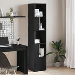 vidaXL Boekenkast 40x36x189 cm bewerkt hout zwart, Verzenden, Nieuw