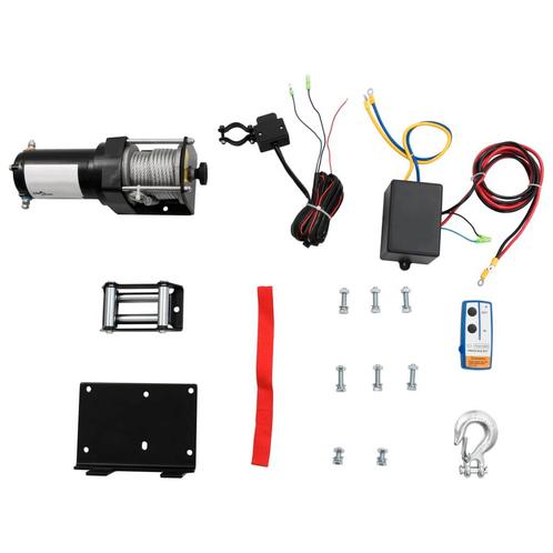 vidaXL Elektrische lier 12 V 1360 kg met montageplaat en, Doe-het-zelf en Bouw, Lieren en Takels, Nieuw, Verzenden