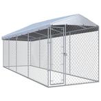 Hondenkennel voor buiten met dak 760x190x225 m, Dieren en Toebehoren, Hondenhokken, Verzenden, Nieuw