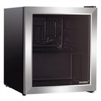 Minibar | 50L | Zwart/RVS | +2°C/+10°C | Statisch | 0.05kW, Verzenden, Nieuw in verpakking