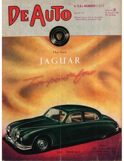 1956 DE AUTO MAGAZINE 8 NEDERLANDS, Livres, Autos | Brochures & Magazines